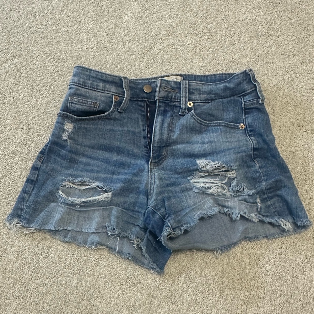 Universal Thread Blue Distressed Jean Shorts
